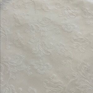 Elegant White Cotton Jacquard Fabric-2.5 yards